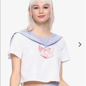 Hot Topic x Sailor Moon Uniform Crop Top